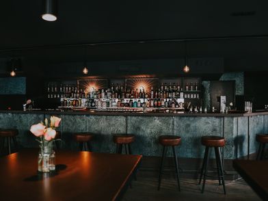 The Grace & Grape bar with its cosy atmosphere