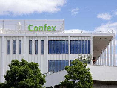 Exterior view of the Confex Conference & Exhibition Centre